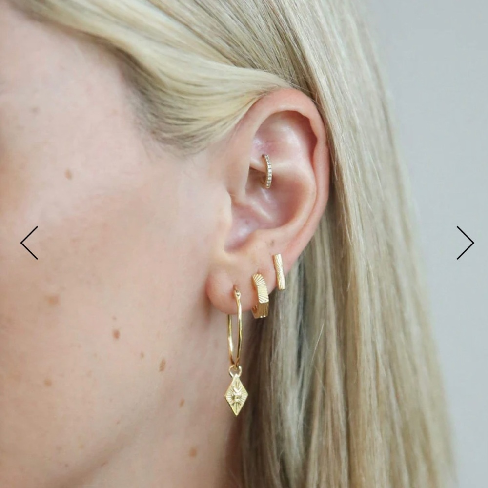 ESTÉE LALONDE OCTAGONAL HUGGIE HOOPS